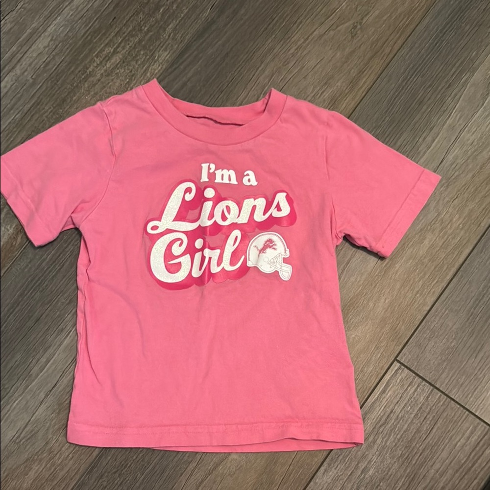 Detroit Lions Girls Pink Shirt